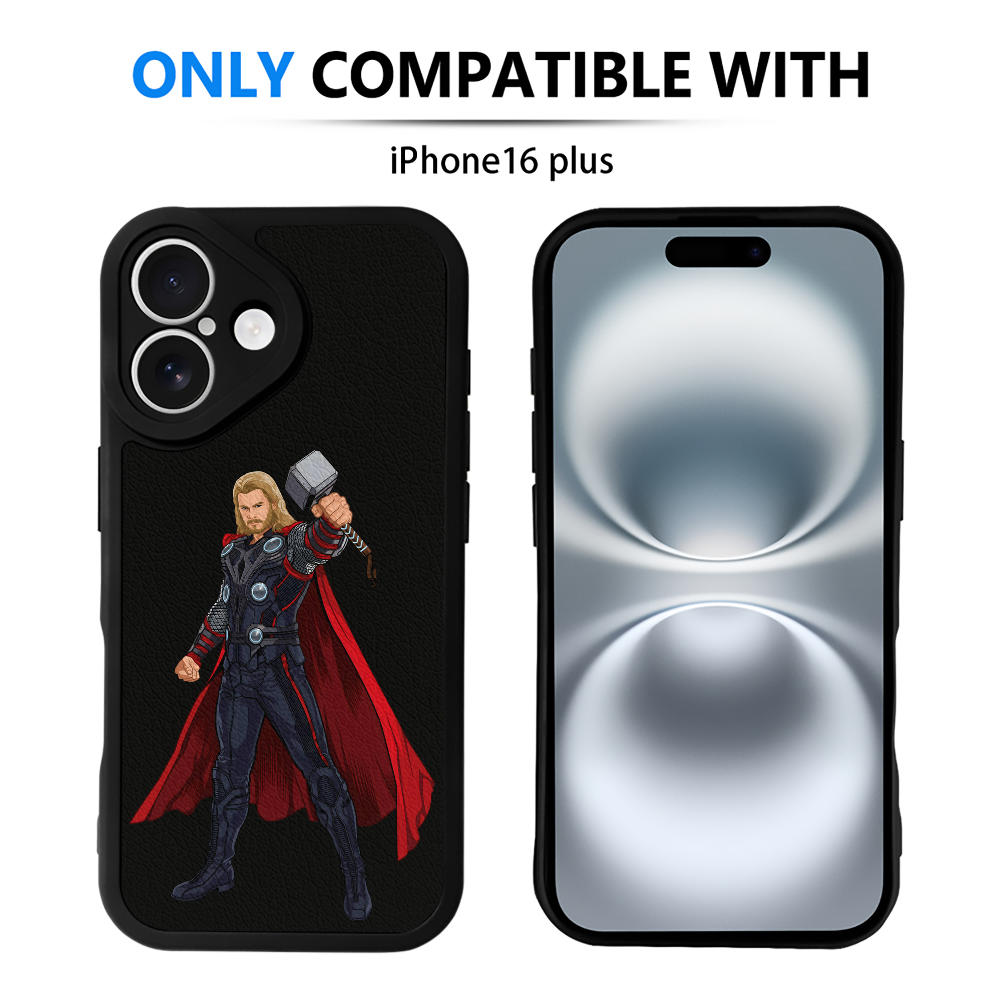 （画像用） アベンジャーズ The Avengers 【iPhone 16シリーズ対応】シリコンスマホケース（レザー調） 材質：シリコン